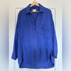 Anthropologie Maeve Blue Lounge Set / XS